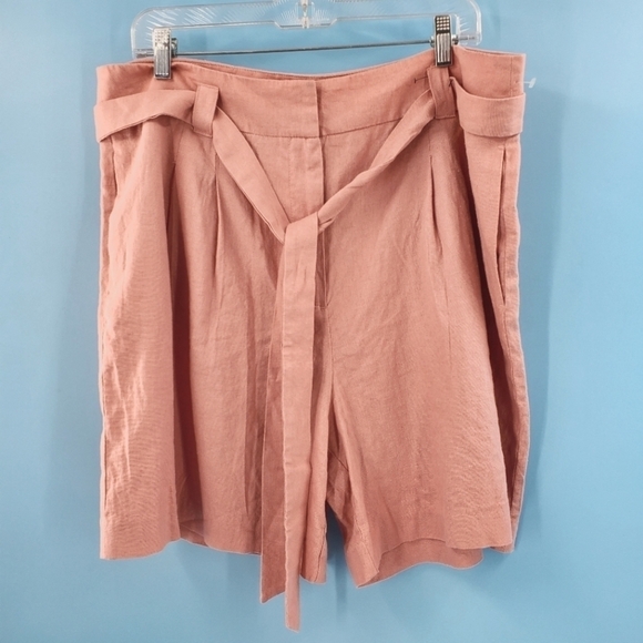 Marc New York Pants - New with tags Marc New York coral linen tie waist sorts XL